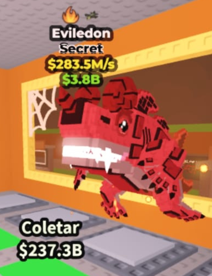 Brainrot Secret Eviledon R$283.5M/s