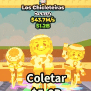 Brainrot Secret Gold Los Chicleteiras R$43.7M/s