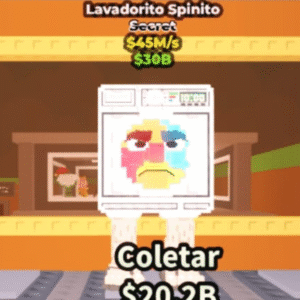 Brainrot Secret Lavadorito Spinito R$45M/s