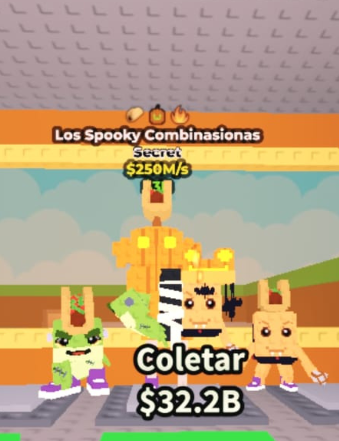 Brainrot Secret Los Spooky Combinasionas R$250M/s