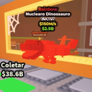 Brainrot Secret Rainbow Nuclearo Dinossauro R$150M/s